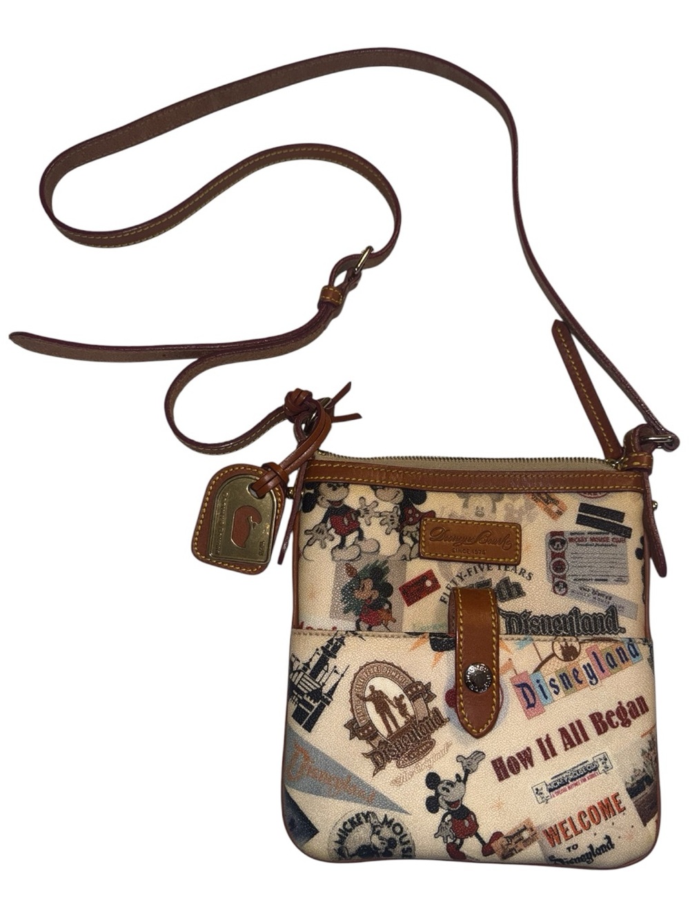 Disney Dooney & Bourke Disneyland 55th Anniversary Crossbody Bag
